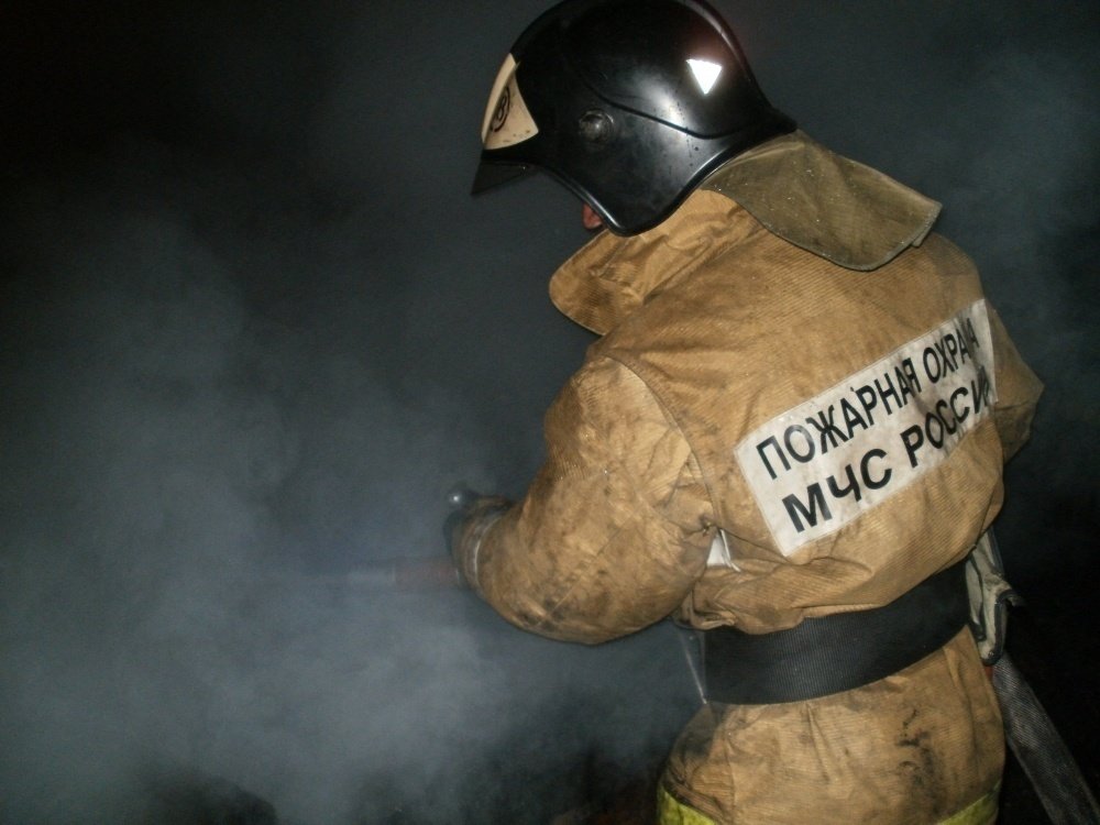 Пожар в Октябрьском районе